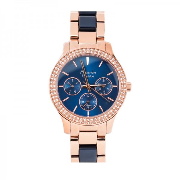 Alexandre Christie AC 2914 Rosegold Blue BFBRGBU